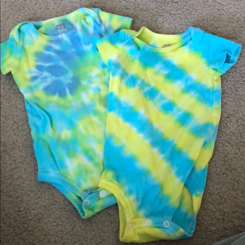 Child of mine tie died baby onesie 6-12m